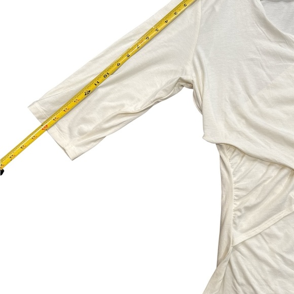 Sahalie Cream Wrap Blouse size XL 55% cotton - Picture 9 of 11